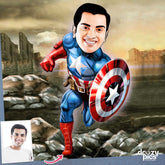 Captain America Caricature Art